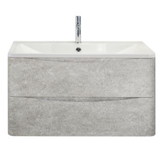 Тумба под раковину BelBagno подвесная 100x50см Cemento Verona Grigio ACQUA-1000-2C-SO-CVG